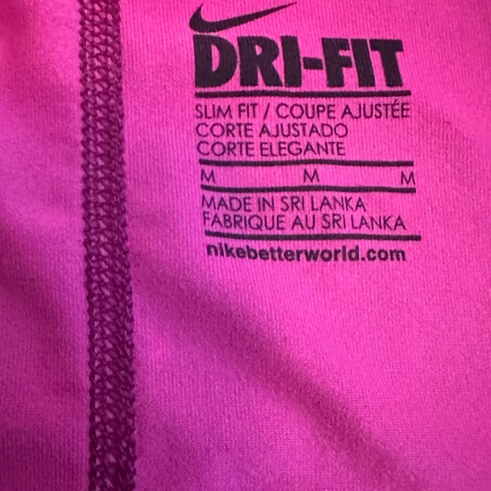 Nike Pink Polkadot Dry Fit Razor Back Performance Wear Tank Top, Size M - Picture 3 of 4
